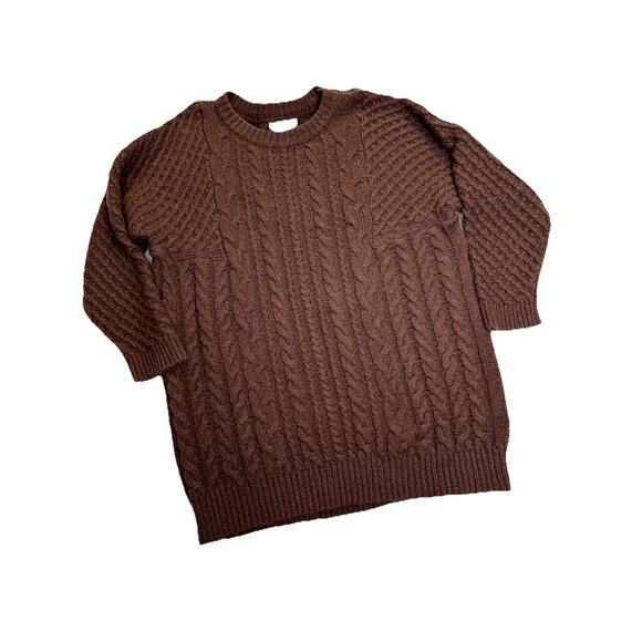 Natural Life Sweaters - Natural Life Sweater Women’s Sz M Relaxed Oversized Cable Knit Fisherman cotton